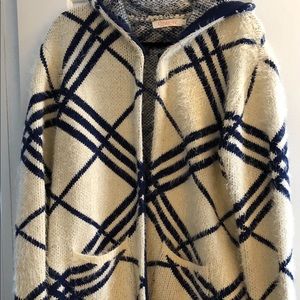 Orange Fashion Village Eyelash Sweater / Car Coat / Jacket / Shacket